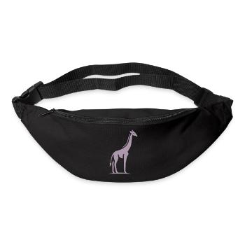 Giraffe Africa Silhouette Minimalist - Bum bag - black - Front