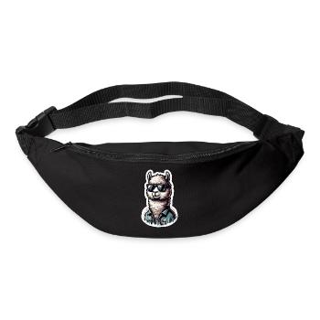Veste en jean Alpaca Cool Sunglasses - Sac banane - noir - Devant