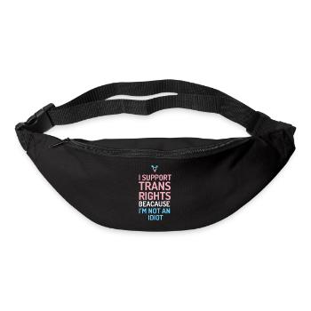 I Support Trans Rights - Bum bag - black - Front