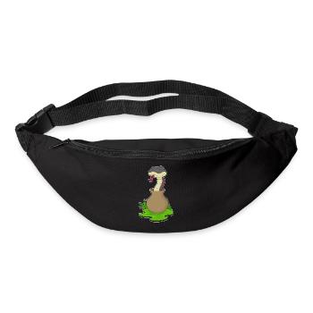 Schlange Vase - Gürteltasche - Schwarz - Vorne