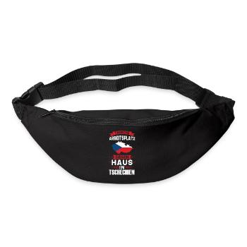 Tschechien Flagge Tschechiesche Geschenk - Gürteltasche - Schwarz - Vorne