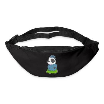Panda Bräutigam Anzug Hochzeit - Gürteltasche - Schwarz - Vorne