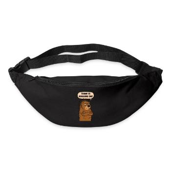 Porcupine: Today is Hug Day - Bum bag - black - Front