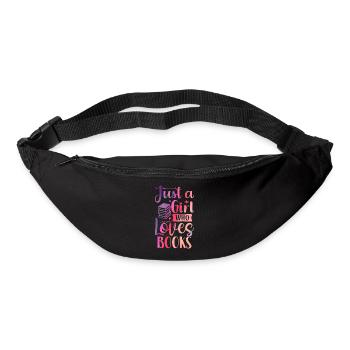 Just a girl who loves books - Bum bag - black - Front