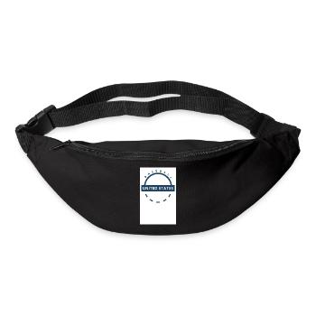Baseball USA Emblem - Gürteltasche - Schwarz - Vorne