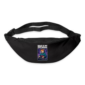Shiba Inu DJ – Bass Is My Love Language - Gürteltasche - Schwarz - Vorne