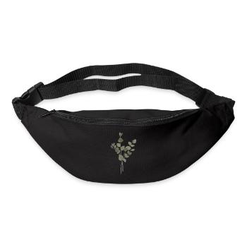 Eukalyptus-Aquarell - Gürteltasche - Schwarz - Vorne