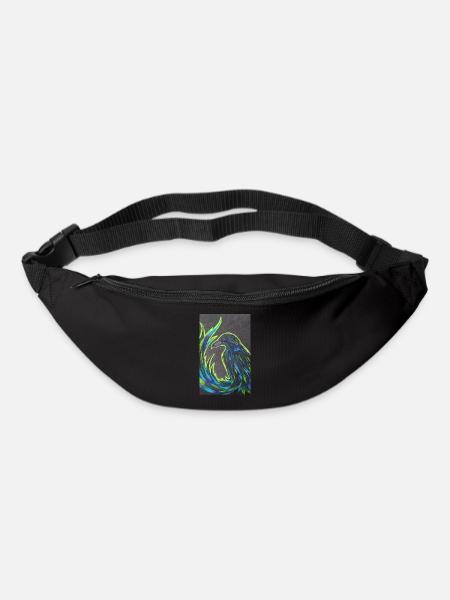 Phoenix in neon plumage - Bum bag - black