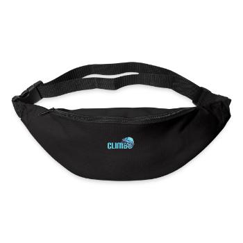 Bouldern, Klettern Freiklettern Kletterhalle - Gürteltasche - Schwarz - Vorne