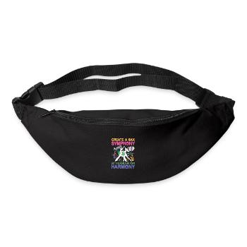 Create A Sax Symphony World Be Your Harmony - Gürteltasche - Schwarz - Vorne