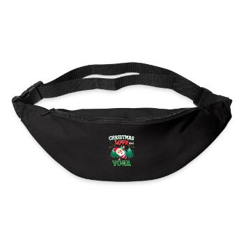 Yogini Yoga Meditation Christmas, Love and Yoga - Bum bag - black - Front