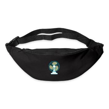 Ventilateur Croquis été - Sac banane - noir - Devant