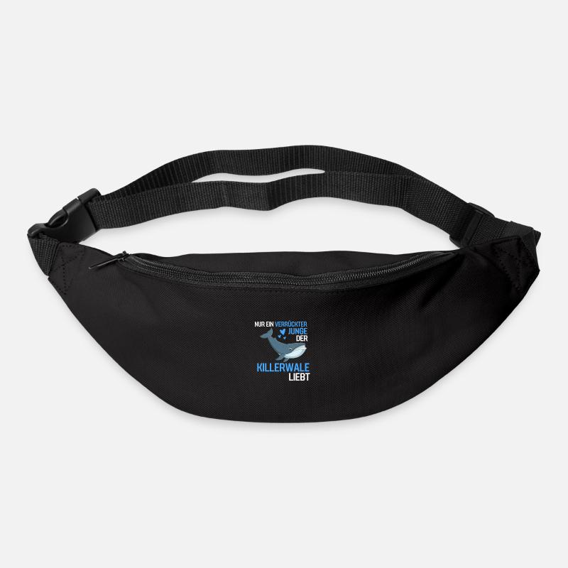 Raubtier Jungen Meeresbewohner Geschenk Wal - Gürteltasche - Schwarz