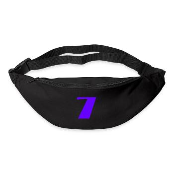 7. 7 JAHRE. 7. JAHRESTAG. GEBURTSTAG 7 JAHRE - Gürteltasche - Schwarz - Vorne