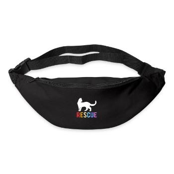 Sauvetage des animaux Droits des animaux Refuge pour animaux de sauvetage des animaux - Sac banane - noir - Devant
