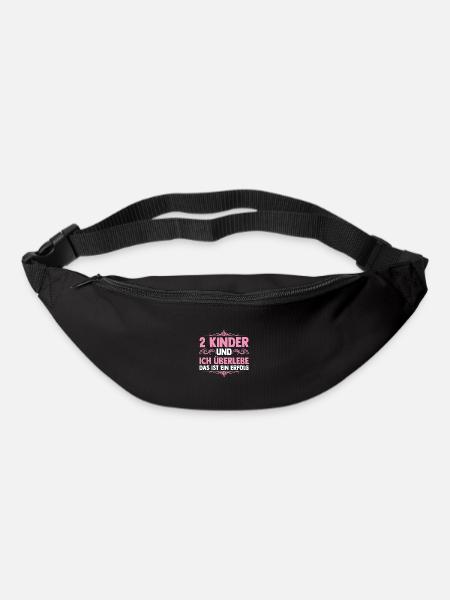 Mama Von 2 Kindern - Gürteltasche - Schwarz