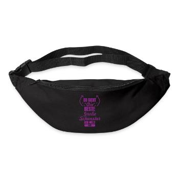 Beste Große Schwester Schwangerschaft Geschenk - Gürteltasche - Schwarz - Vorne