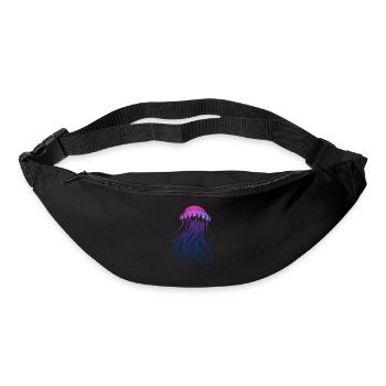 Brille avec le courant, Méduse avec des tentacules, Dire - Sac banane - noir - Devant