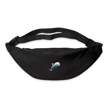 Mignon Kawaii Axolotl - Sac banane - noir - Devant