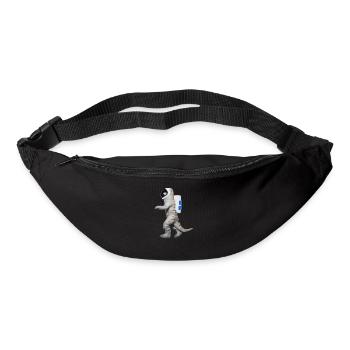 Dino Astronaut Tyrannosaurus Rex Gift Idea - Bum bag - black - Front