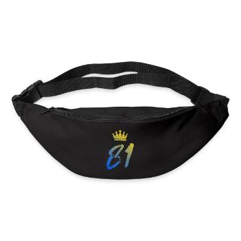 81 Zahl Krone - Gürteltasche - Schwarz - Vorne