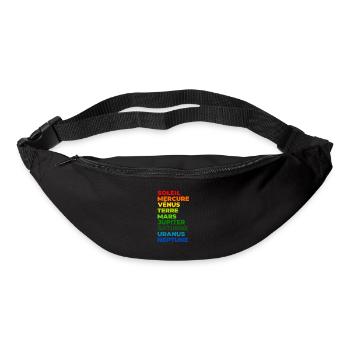 Le Système solaire - Sac banane - noir - Devant