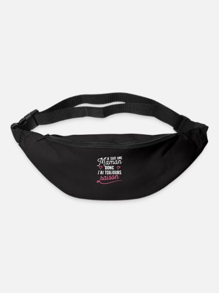 Toujours raison maman cadeau - Sac banane - noir