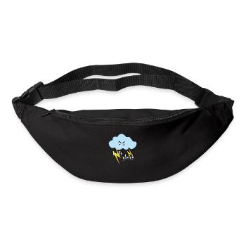 die lustige Gewitter Wolke - Gürteltasche - Schwarz - Vorne