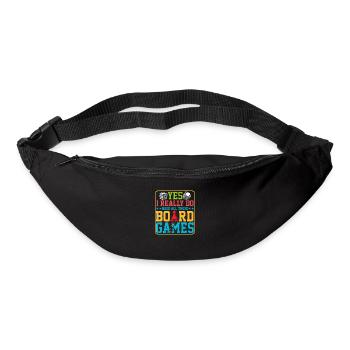 Oui, j'ai vraiment besoin de tous ces jeux de société - Sac banane - noir - Devant