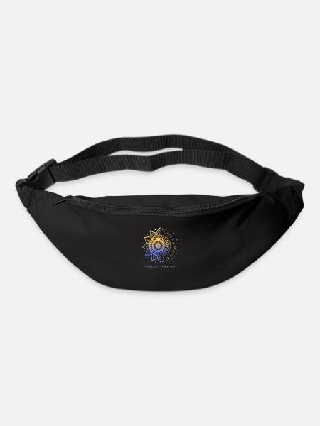 Live By The Sun Dream By The Moon Sonne Mond Boho - Gürteltasche - Schwarz