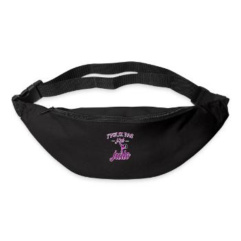 j peux pas j ai judo tee shirt femme humour girly - Sac banane - noir - Devant