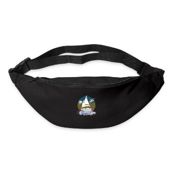 Segelboot - Gürteltasche - Schwarz - Vorne