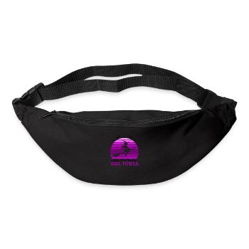 Sorcière Girl Power Vintage Violet - Sac banane - noir - Devant