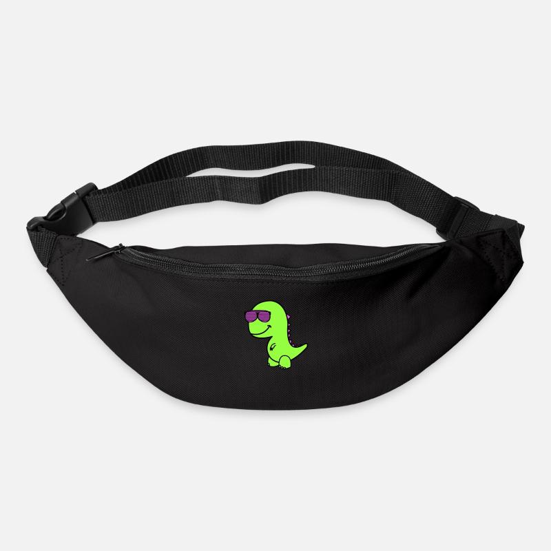 Cool Dino - Gürteltasche - Schwarz