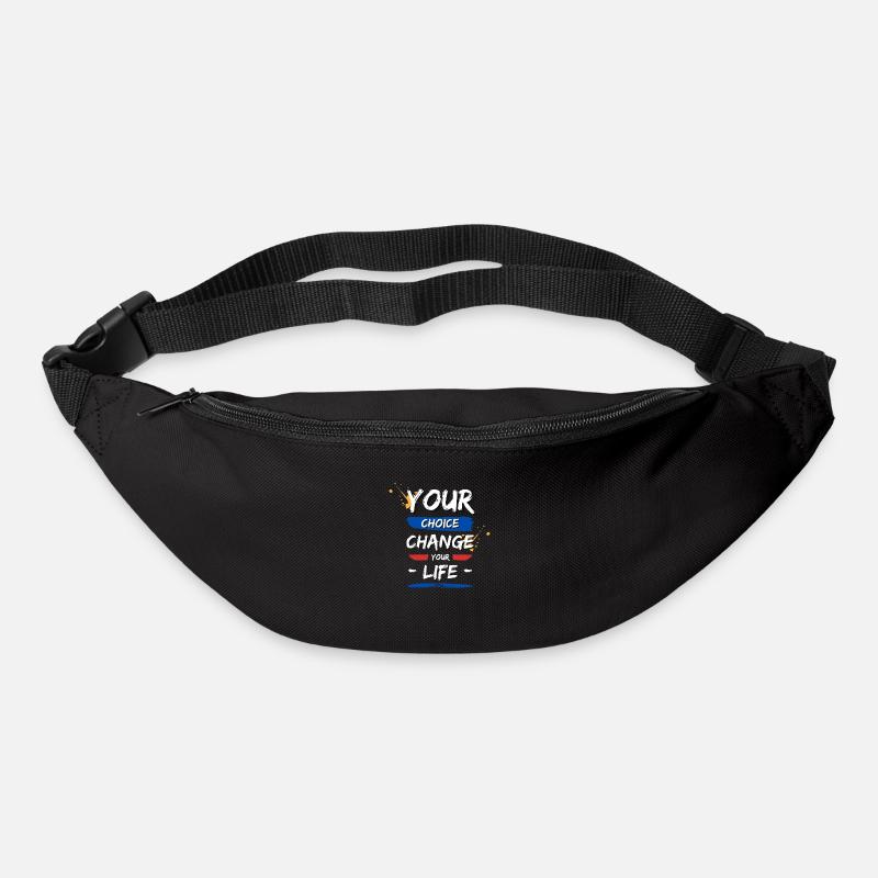 Deine Entscheidungen verändern dein Leben! - Gürteltasche - Schwarz