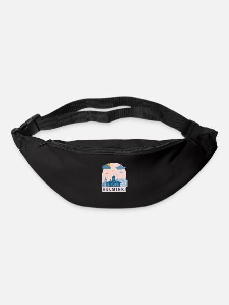 Finland Helsinki Logo Design Europe Gift - Bum bag - black