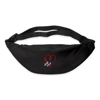 belle sœur cœur - Sac banane - noir - Devant