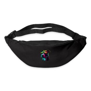 American Staffordshire Terrier Chiens Américain - Sac banane - noir - Devant