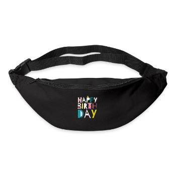 Geburtstag - Gürteltasche - Schwarz - Vorne