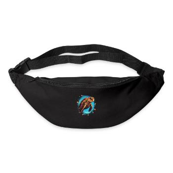 Sea Turtle Xmas Lights, Love turtles - Bum bag - black - Front