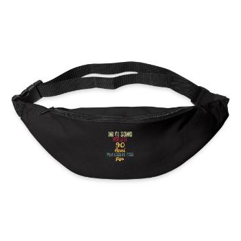 It Took Me 90 Years to Be So Cool - Bum bag - black - Front