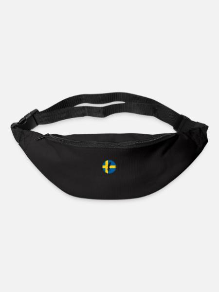 Suède Carte Drapeau suédois Fier Suédois - Sac banane - noir