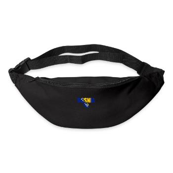 Bosnia Vintage Map Bosnia Flag Bosnians - Bum bag - black - Front