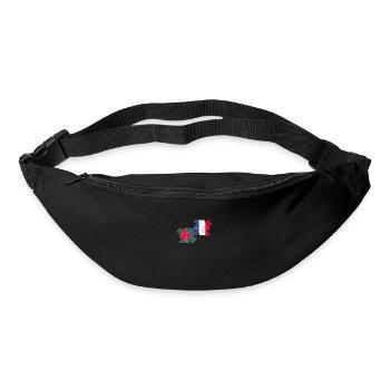 Bangladesh France Drapeau Bangladais - Sac banane - noir - Devant