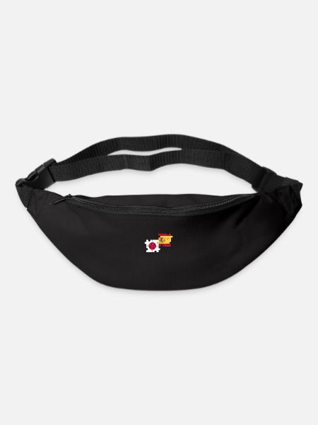 Japan Spain Flag Spanish Japanese - Bum bag - black