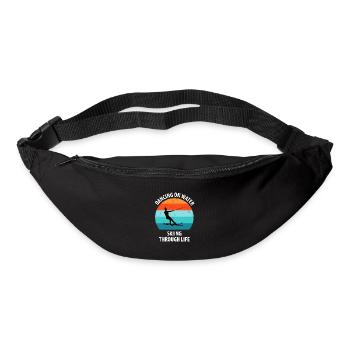 Water skis, water skis, water skiers - Bum bag - black - Front