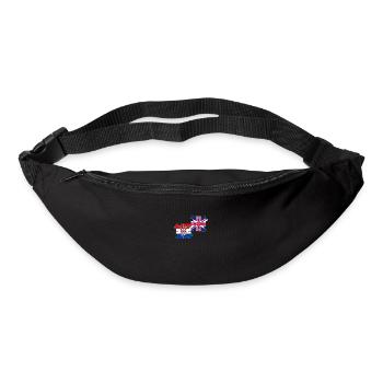 Kroatien UK Flagge Britisch Kroatisch - Gürteltasche - Schwarz - Vorne