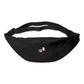 Porto Rico Italie Vintage drapeau portoricain - Sac banane - noir - Devant