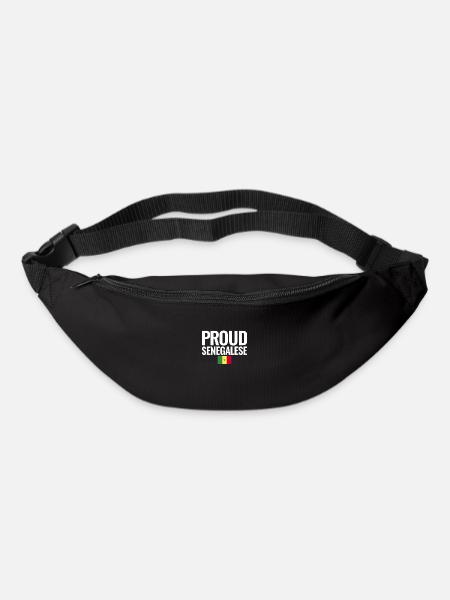 Fier drapeau sénégalais du Sénégal - Sac banane - noir
