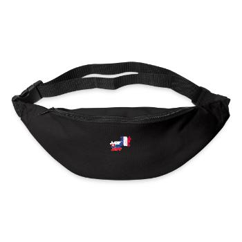 Slovakia, France, flag, French, Slovak - Bum bag - black - Front